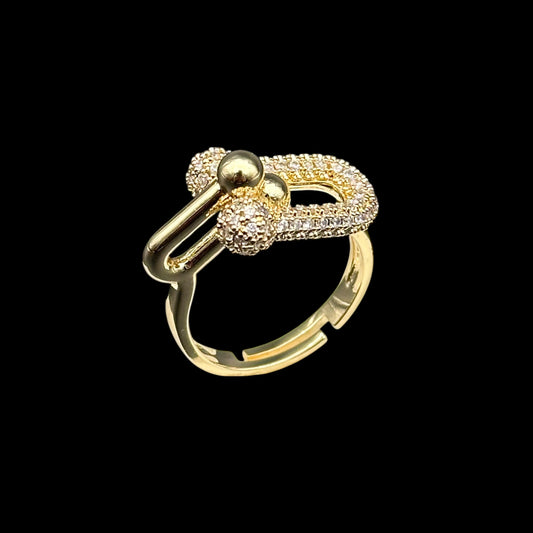 Inel reglabil Legacy Placat cu Aur 18K