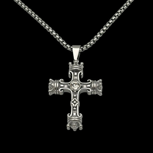 Colier Vintage Cross INOX