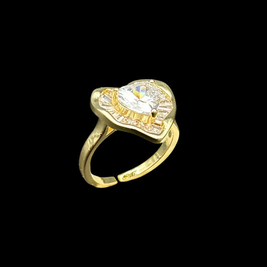 Inel reglabil Lovely Placat cu Aur 18K