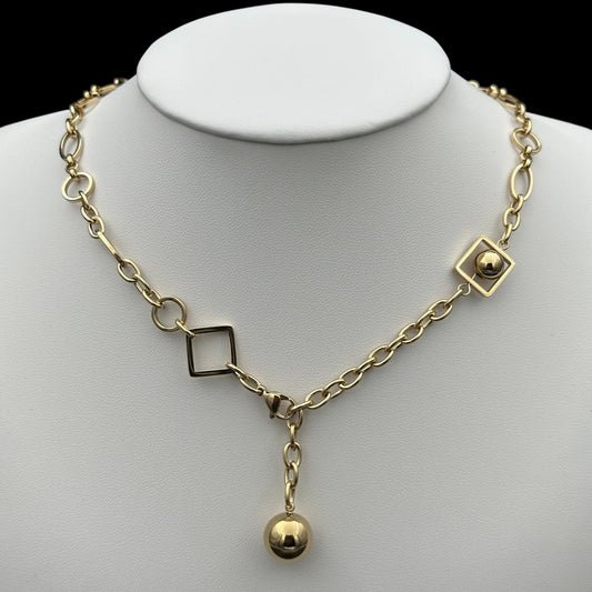 Colier Eclipse 2 Placat cu Aur 18K