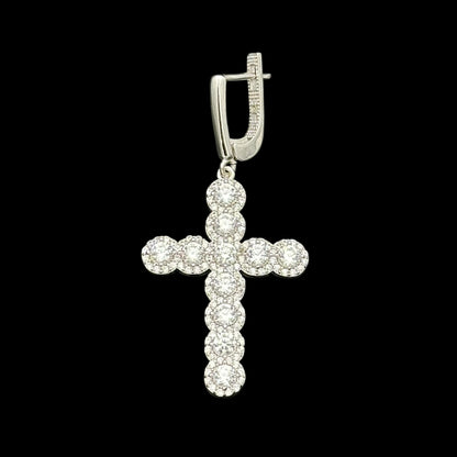 Cercei Cross Angely Argint