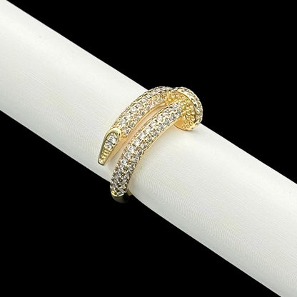 Inel Nail Placat cu Aur 18K