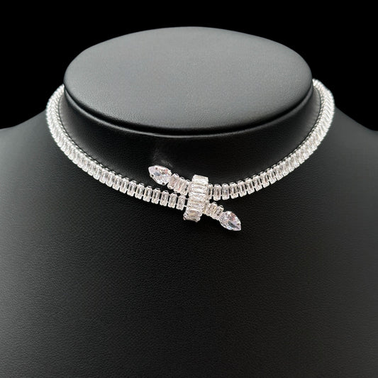 Colier Tennis Serpent Silver