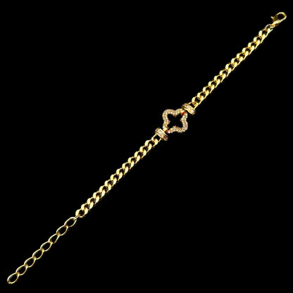 Brățară Trifoi Deluxe Gold INOX