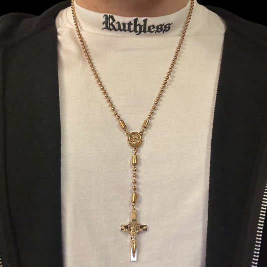 Colier Rosary Clasic Gold INOX