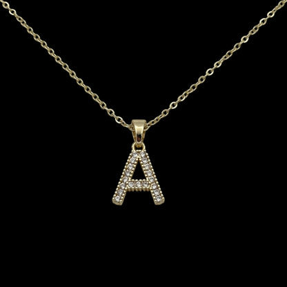 Lănțișor cu Inițială Placat cu Aur 18K