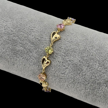 Bratara Passion Multicolor Placata cu Aur 18K