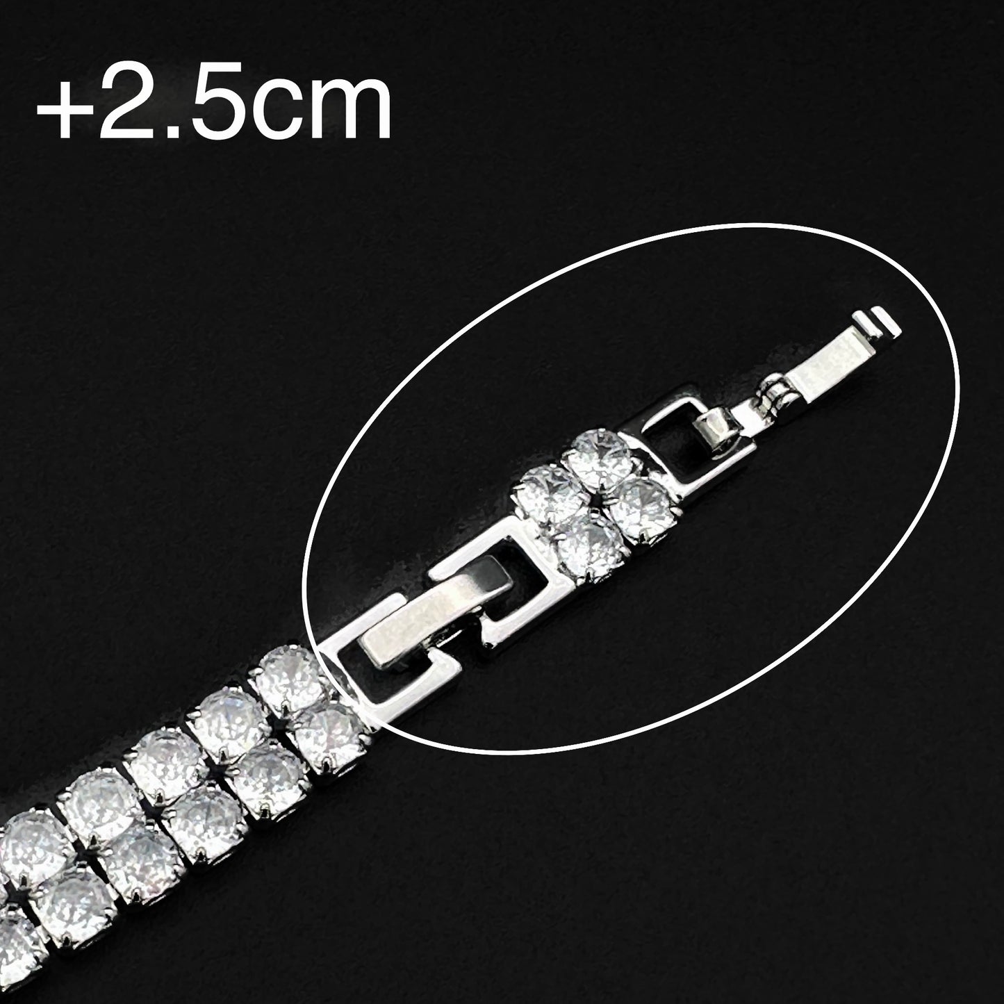 Brățară Tennis Double Silver