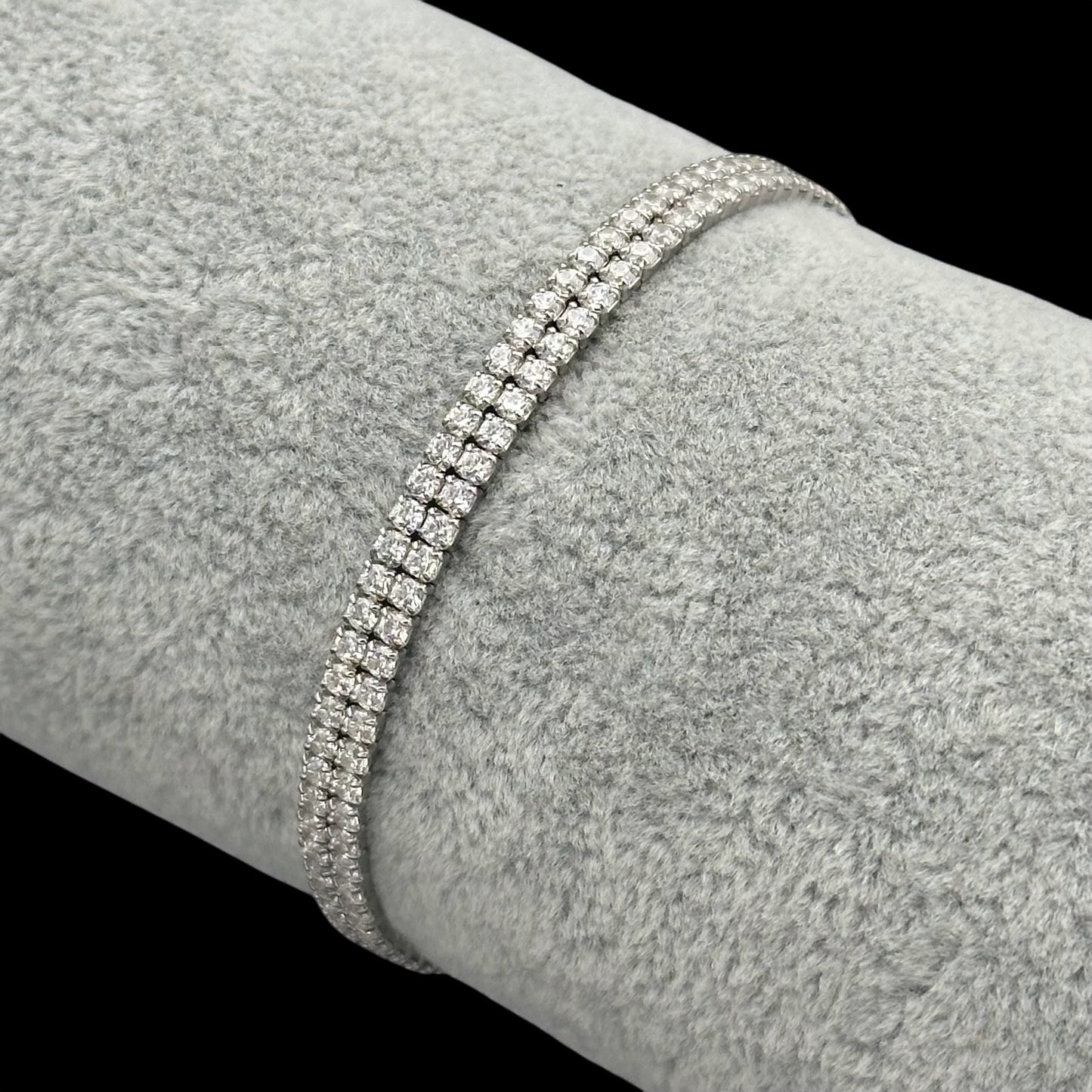 Bratara Tennis Double Argint