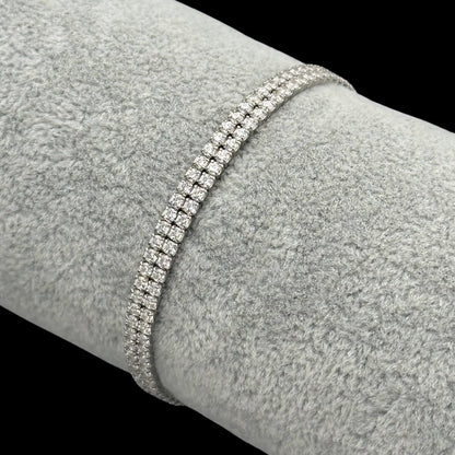 Bratara Tennis Double Argint