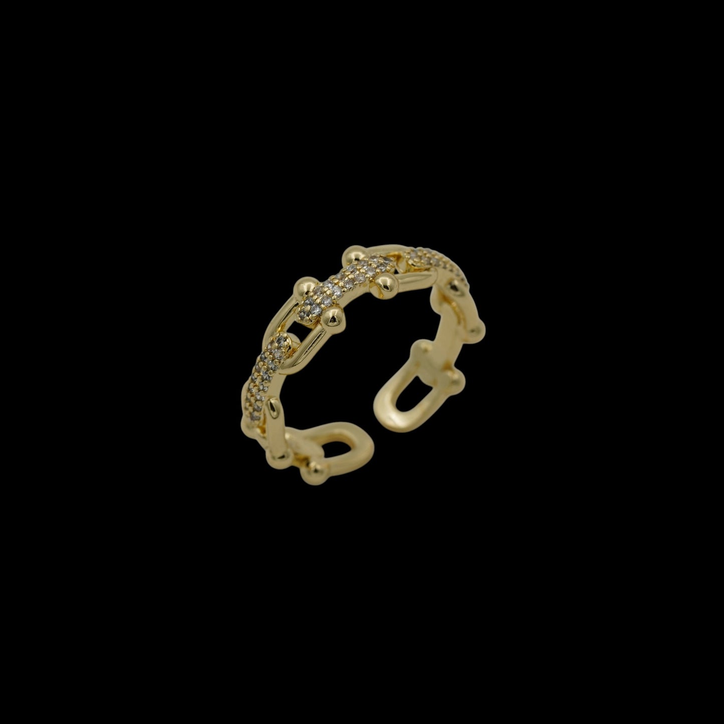 Inel reglabil Legacy Placat cu Aur 18K