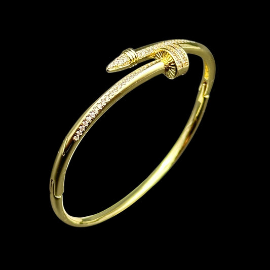 Brățară Fixă Nail Placată cu Aur 18K