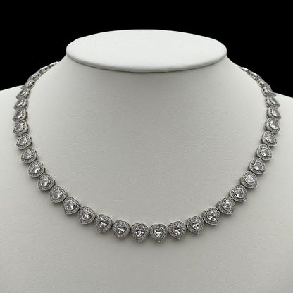 Colier Tennis Love's Embrace Argint