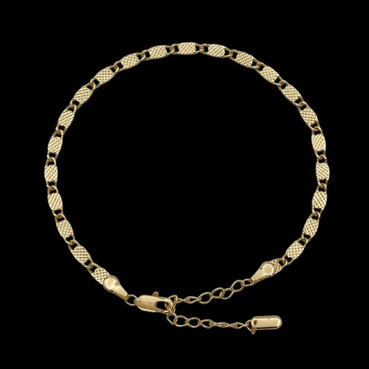 Bratara de picior Moments Placata cu Aur 18K