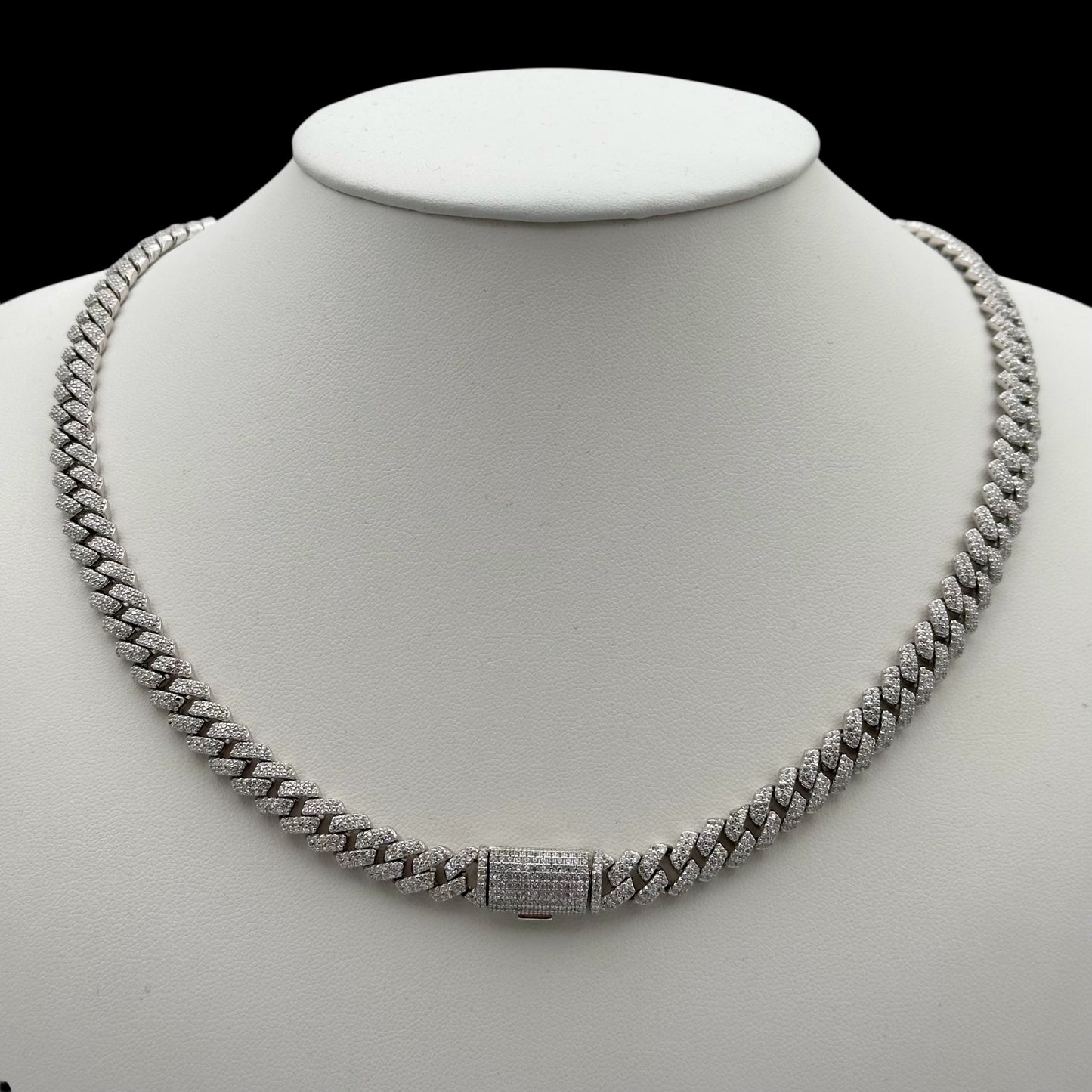 Colier Cuban 8mm Argint