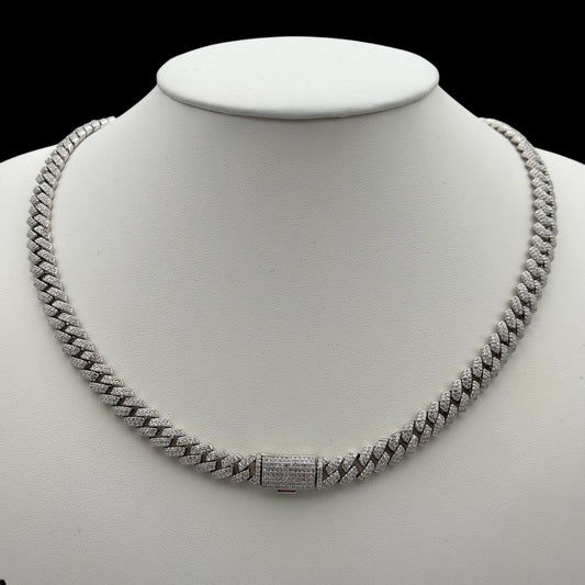 Colier Cuban 8mm Argint