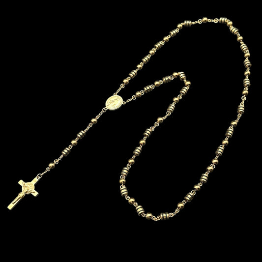 Colier Rosary Vintage Gold INOX