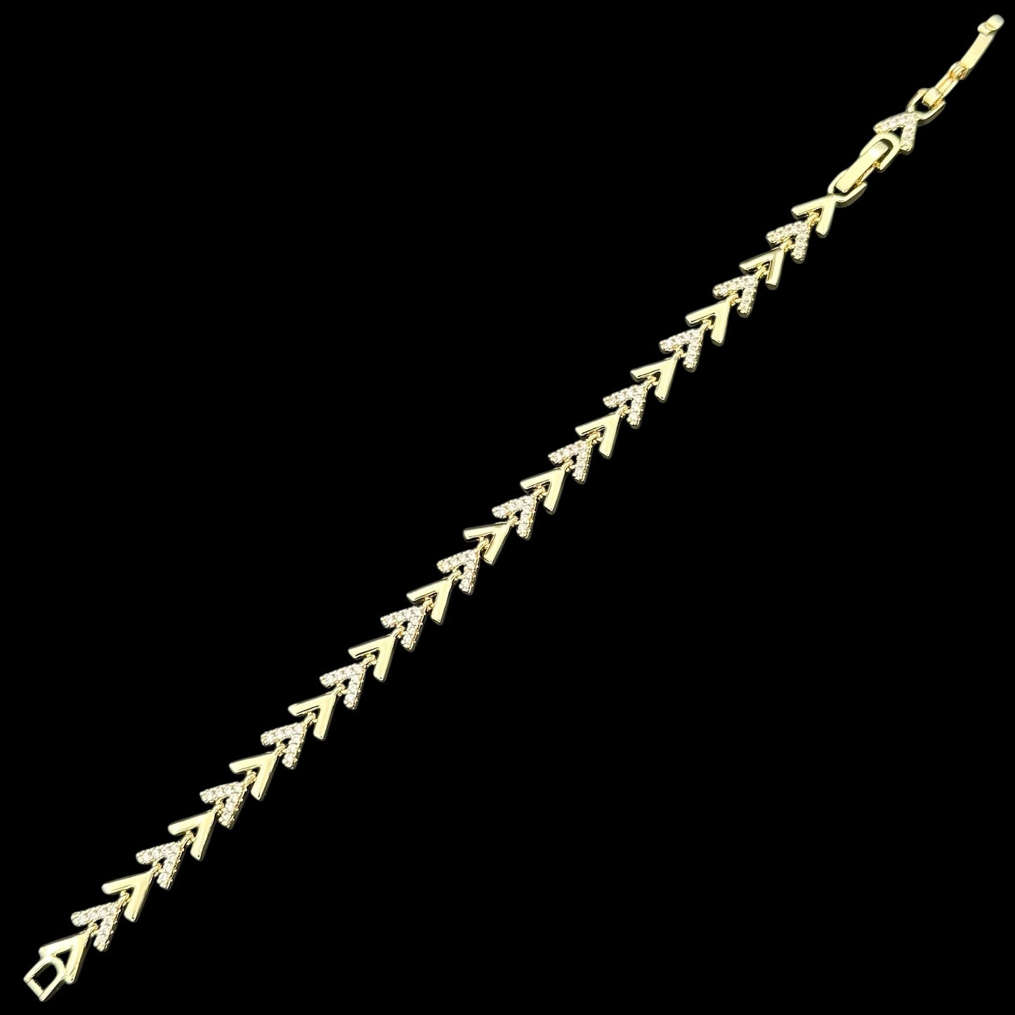 Brățară Tennis Arrow Placată cu Aur 18K