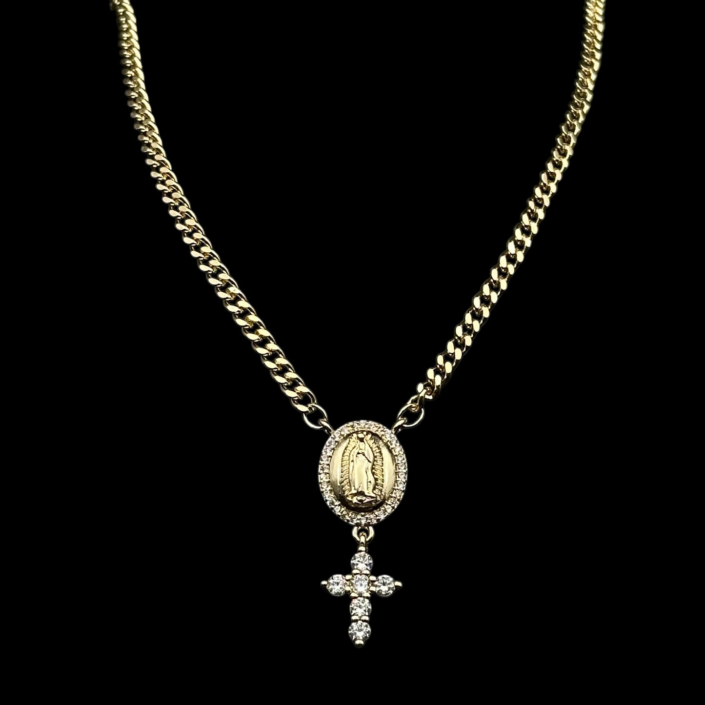 Colier Rosary Damă 2 Placat cu Aur 18K