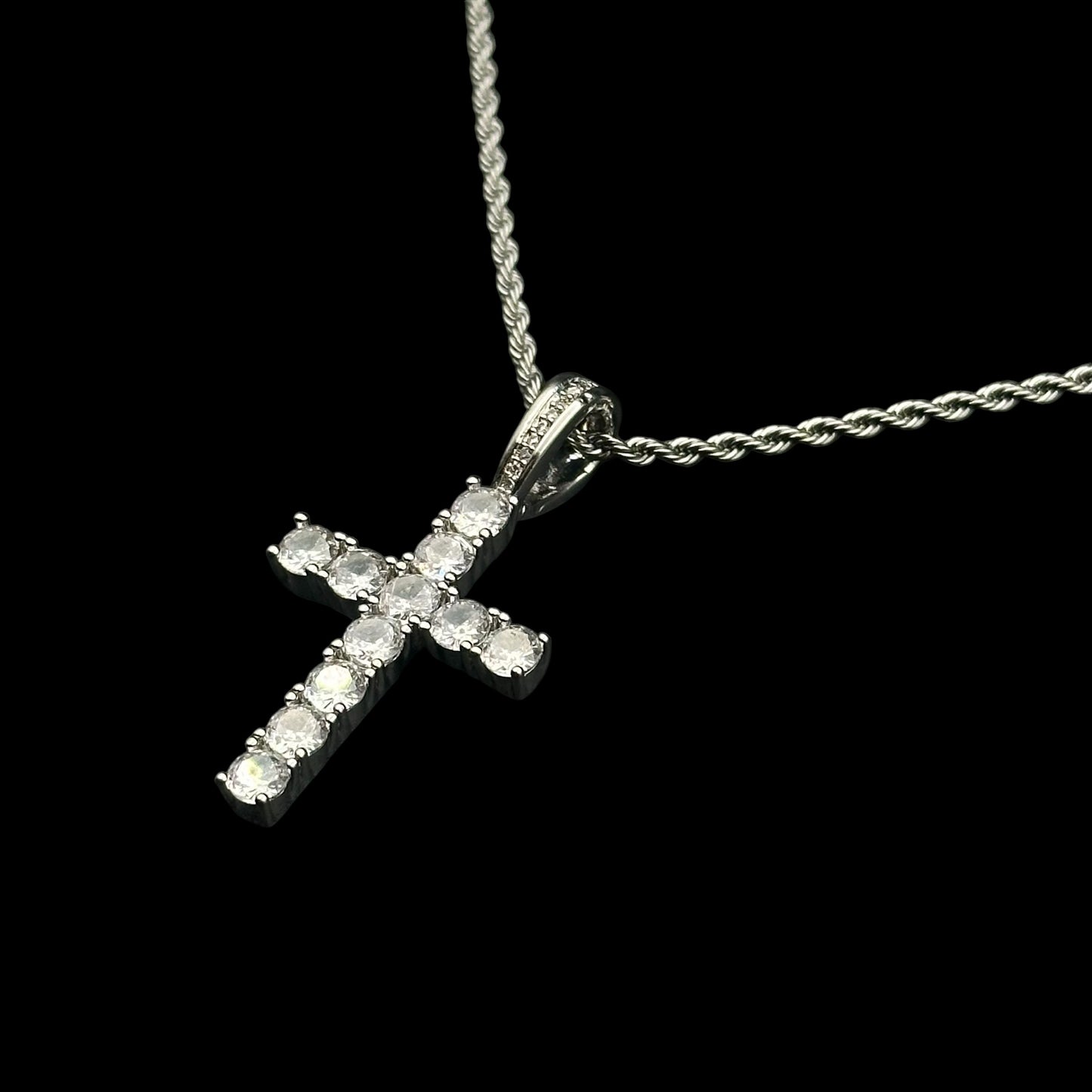 Colier Cross Silver