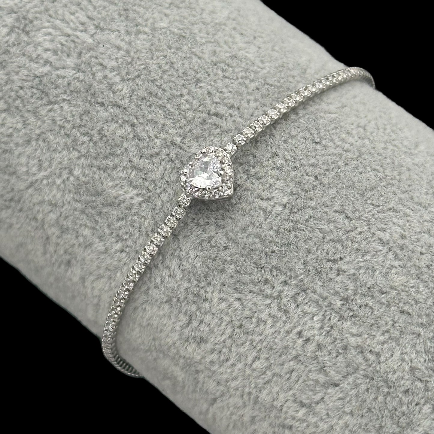 Bratara Tennis Love Argint