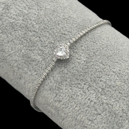 Bratara Tennis Love Argint