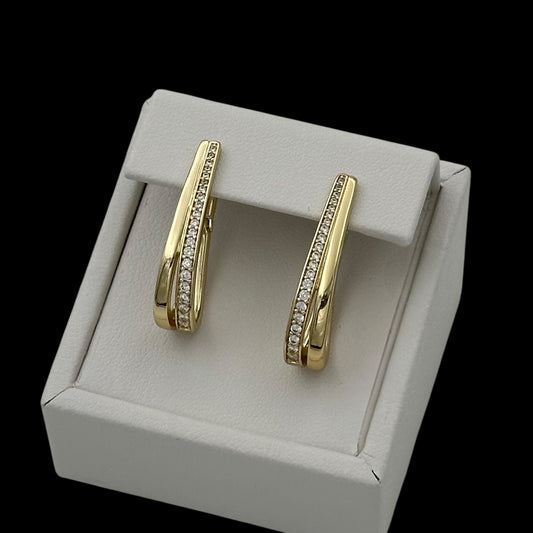 Cercei Sofia Placați cu Aur 18K