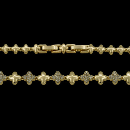 Colier Trifoi Signature Placat cu Aur 18K