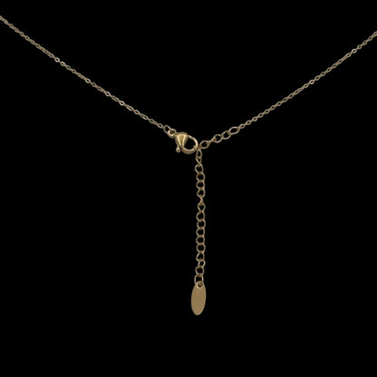 Colier Cross INOX Placat cu Aur 18K