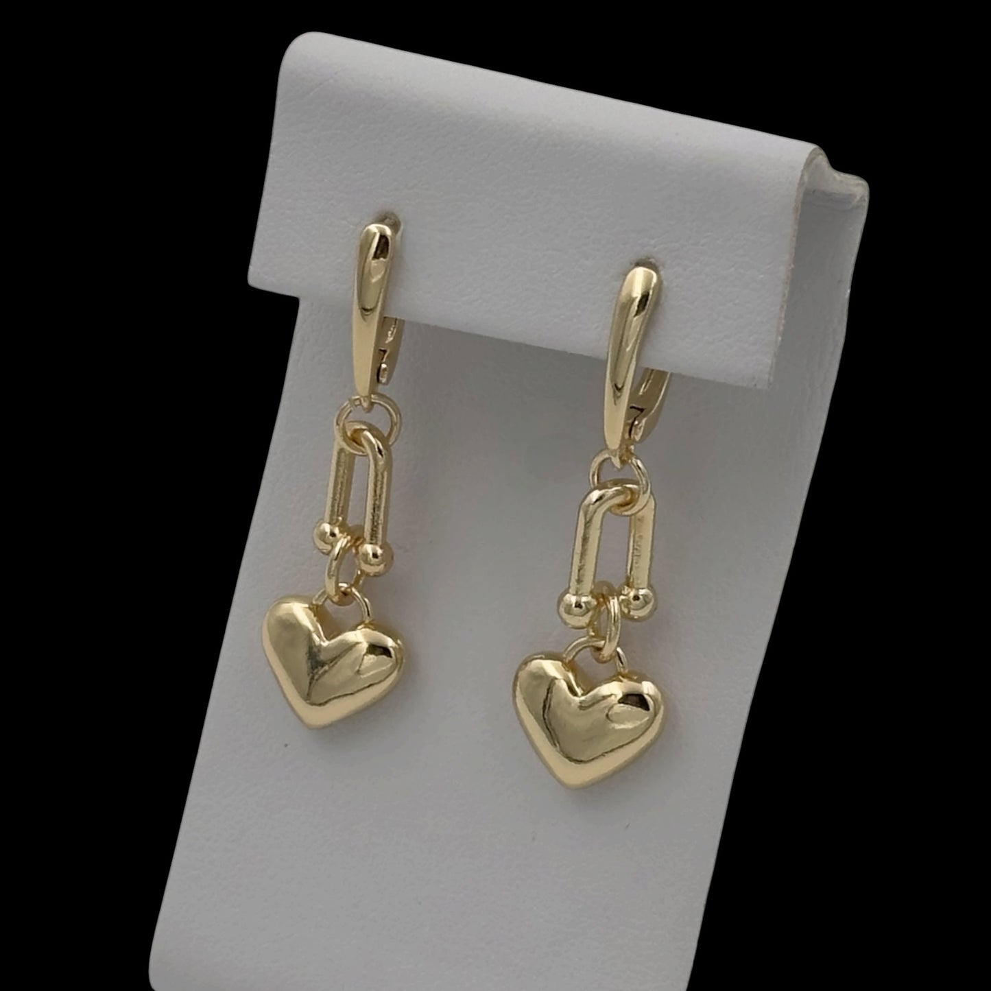 Cercei Legacy Heart Placați cu Aur 18K