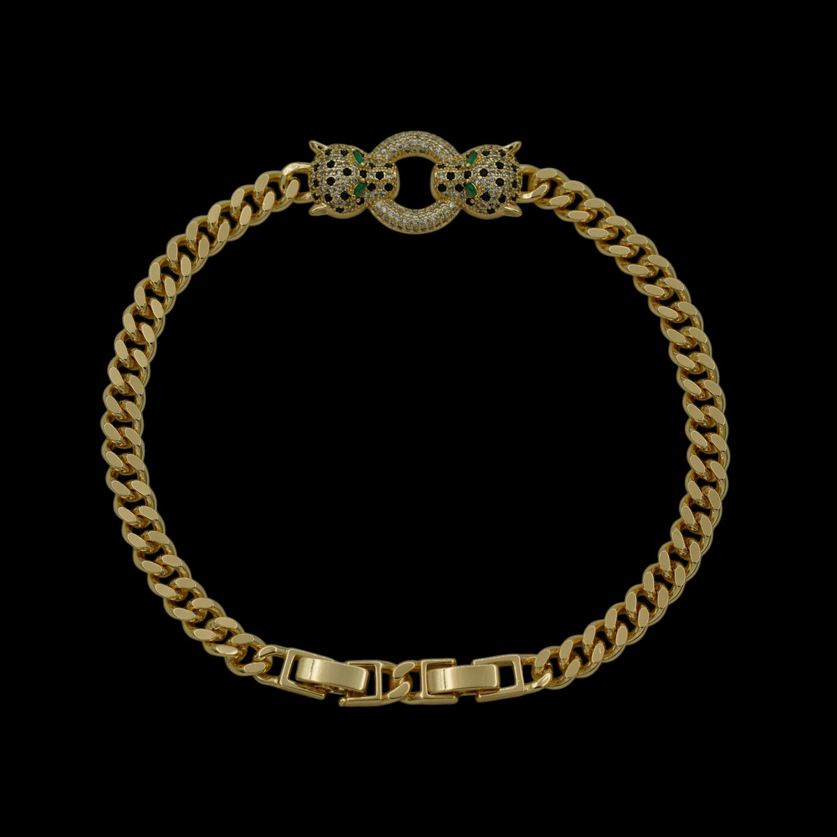 Bratara de picior Panthera Frost Placata cu Aur 18K