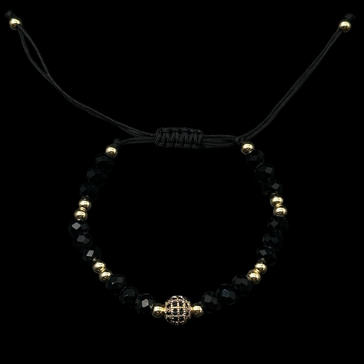 Brățară reglabilă Sphere Black