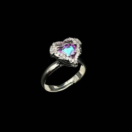 Inel reglabil Mystic Silver