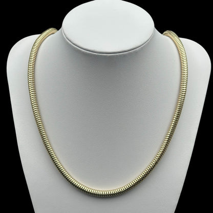 Colier Snake Placat cu Aur 18K