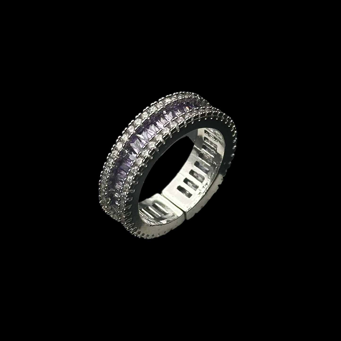 Inel reglabil Iris Silver