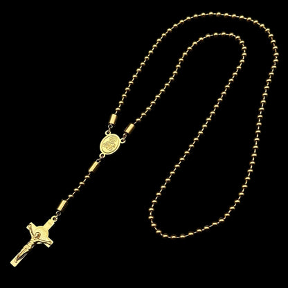 Colier Rosary Clasic Gold INOX