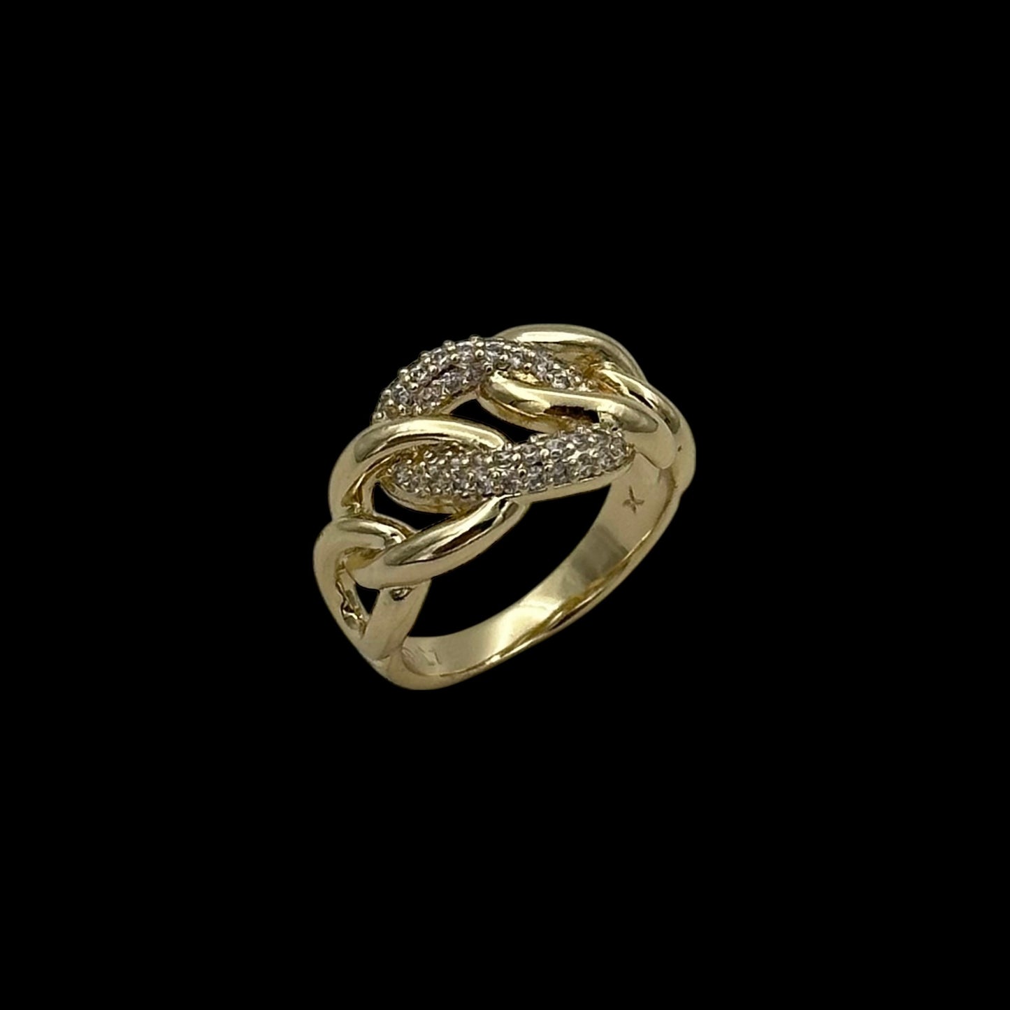 Inel Cuban Placat cu Aur 18K