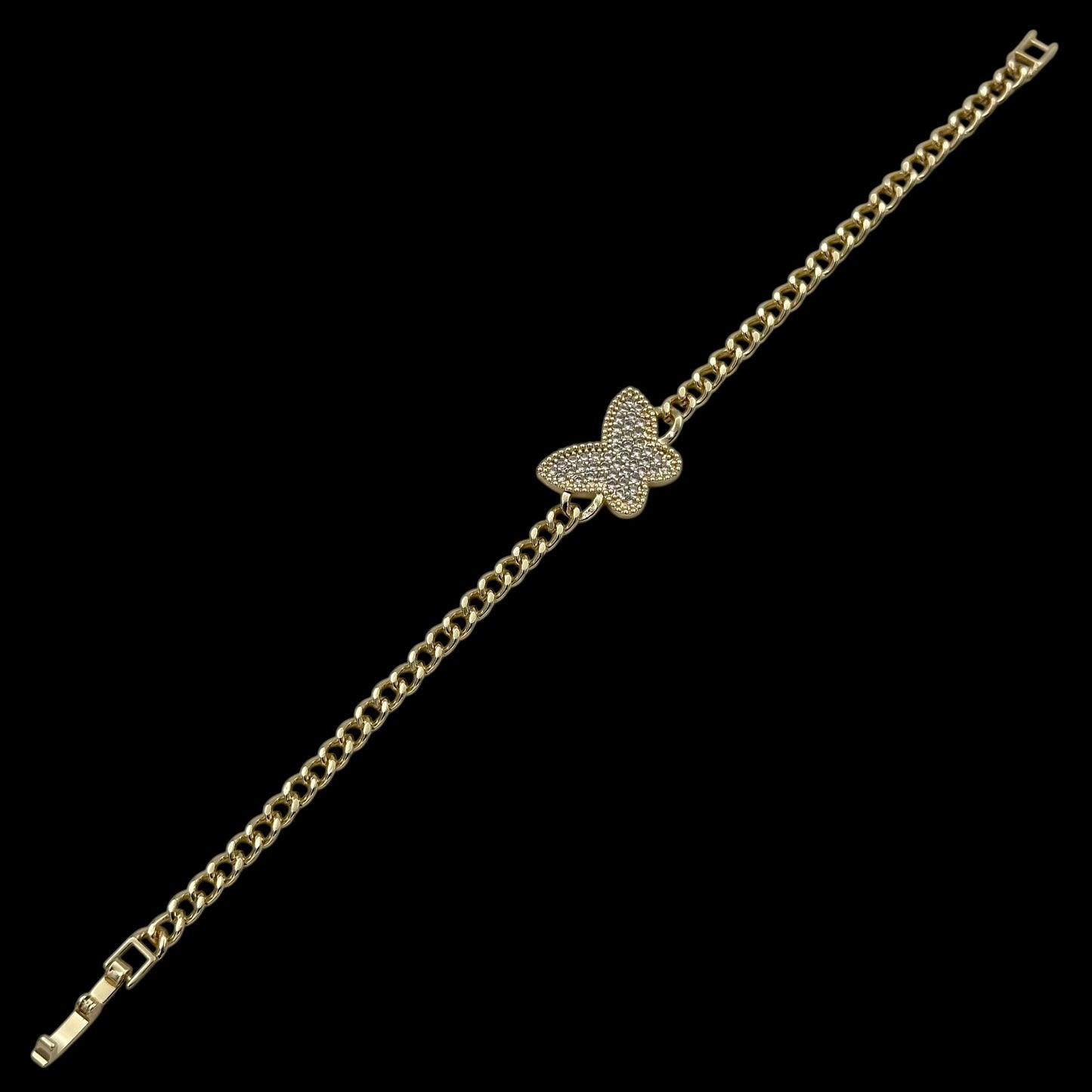 Brățară Butterfly Placată cu Aur 18K