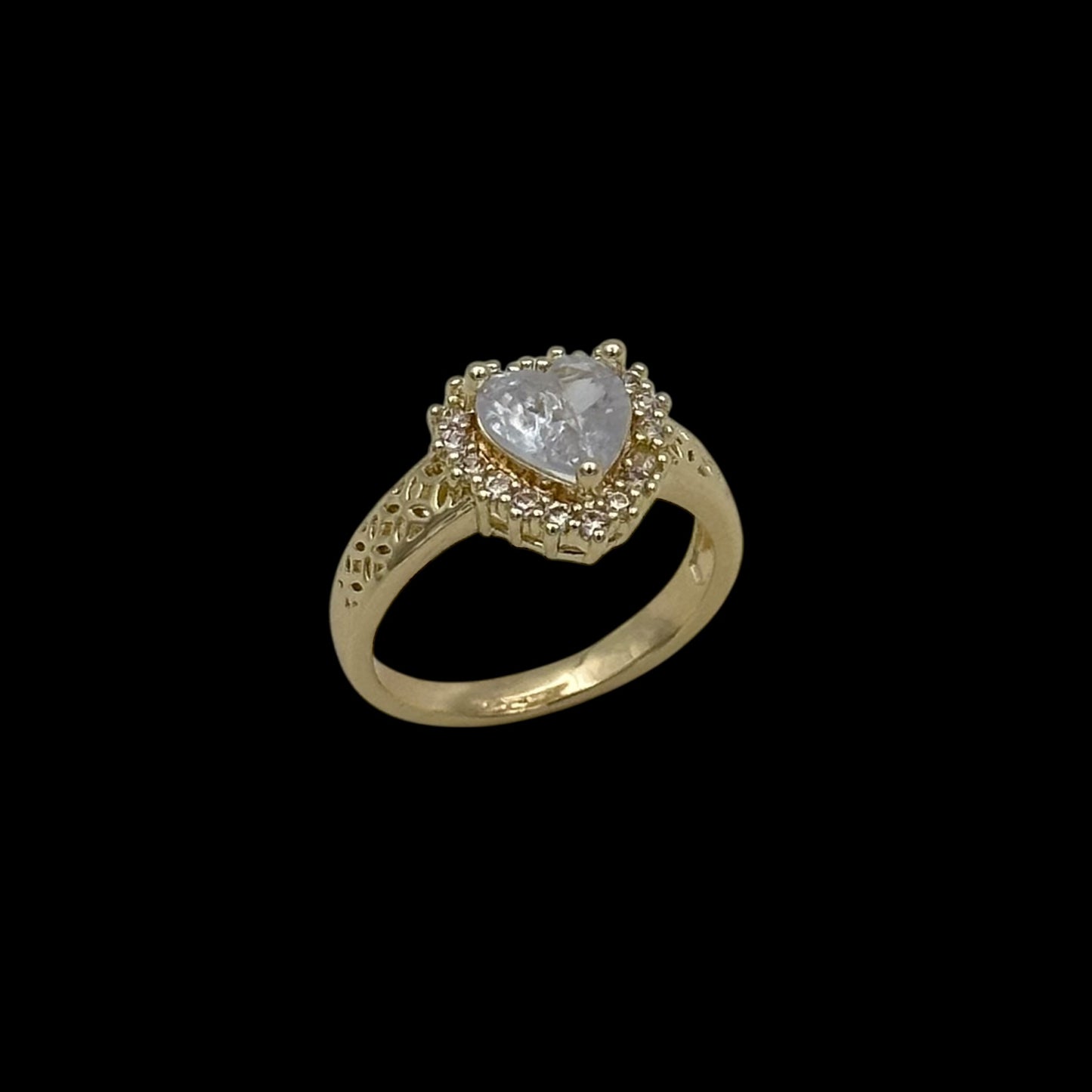 Inel Heart Placat cu Aur 18K