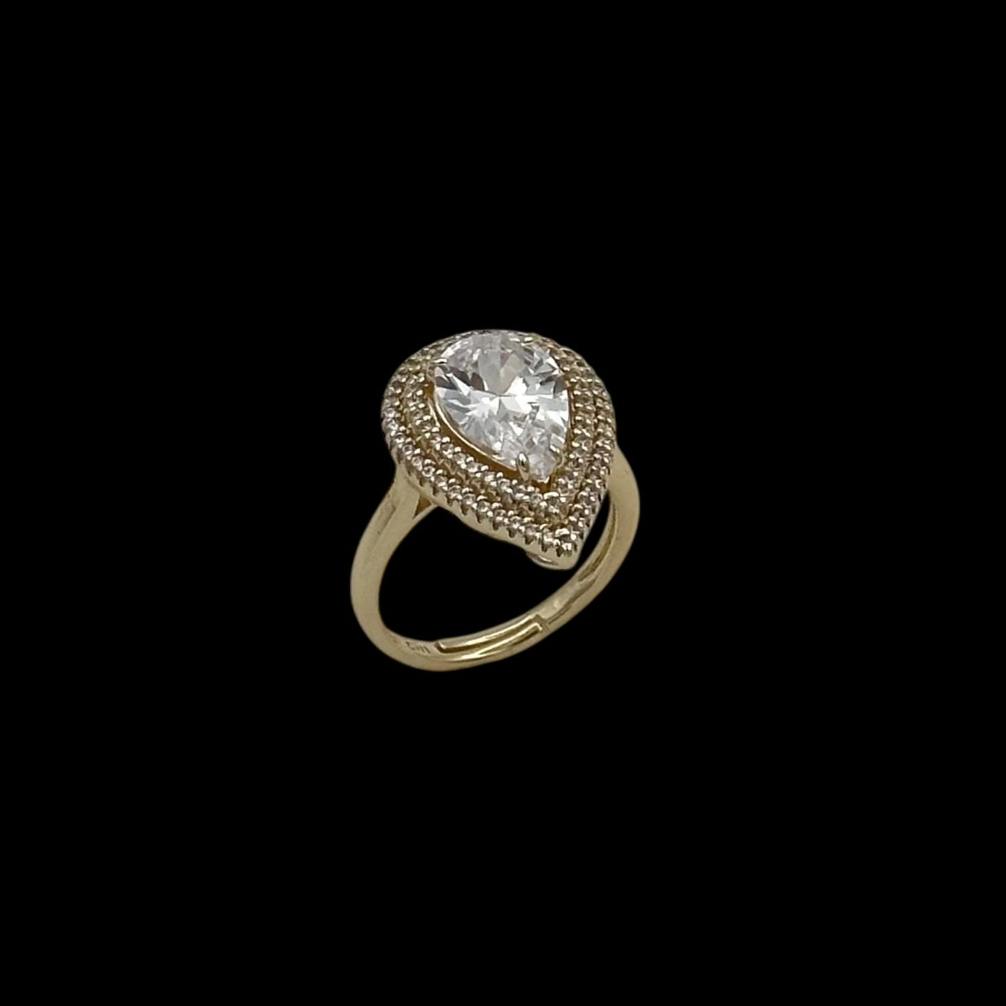 Inel reglabil Eclipse Placat cu Aur 18K