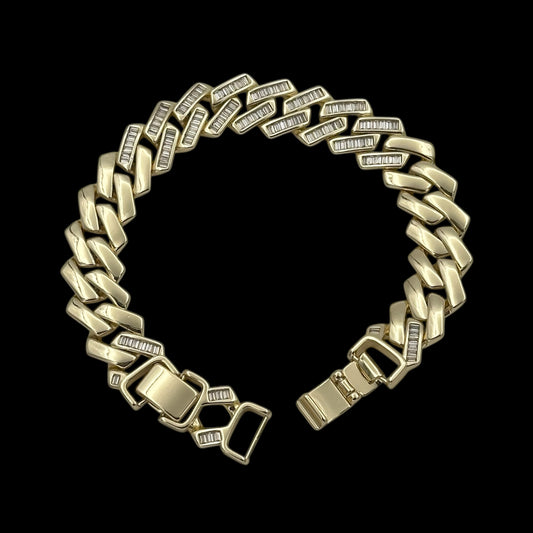 Brățară Cuban Elegance Placată cu Aur 18K