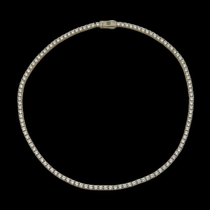 Colier Tennis Monaco Placat cu Aur 18K