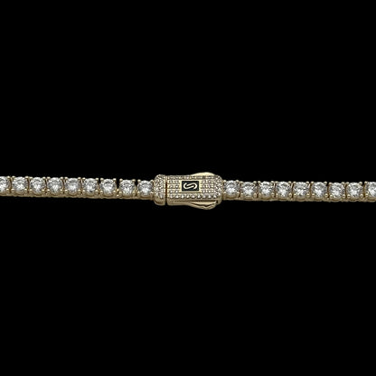 Colier Tennis Monaco Placat cu Aur 18K
