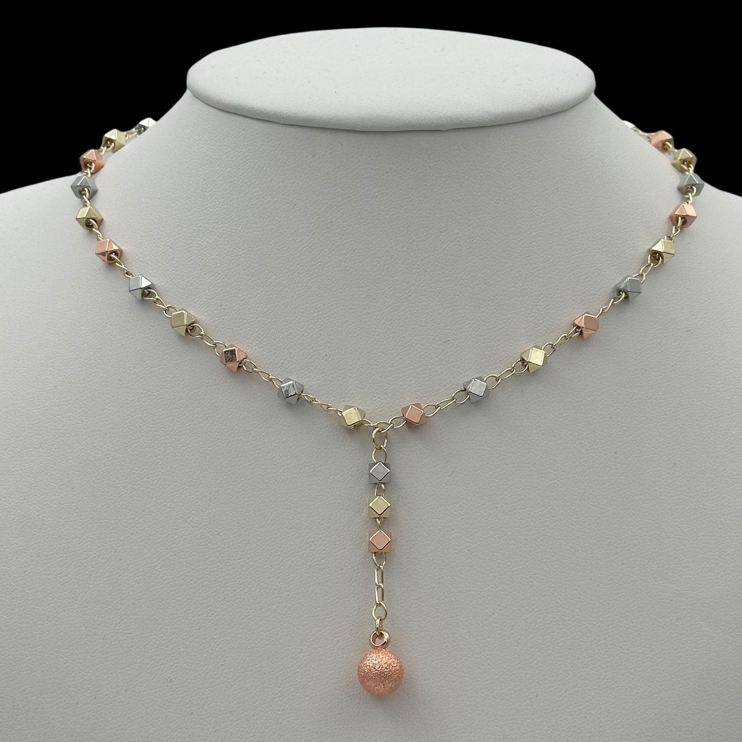 Colier Eclipse Multicolor Placat cu Aur 18K