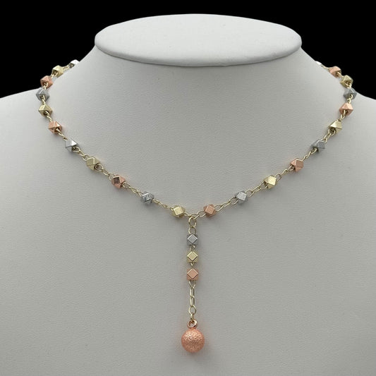 Colier Eclipse Multicolor Placat cu Aur 18K