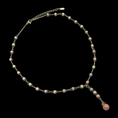 Colier Eclipse Multicolor Placat cu Aur 18K