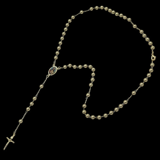 Colier Rosary "Iisus Hristos" Placat cu Aur 18K
