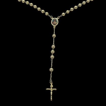 Colier Rosary "Iisus Hristos" Placat cu Aur 18K