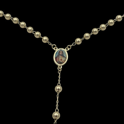 Colier Rosary "Iisus Hristos" Placat cu Aur 18K