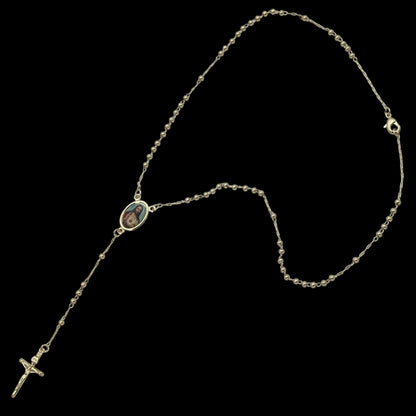 Colier Rosary "Iisus Hristos" Placat cu Aur 18K